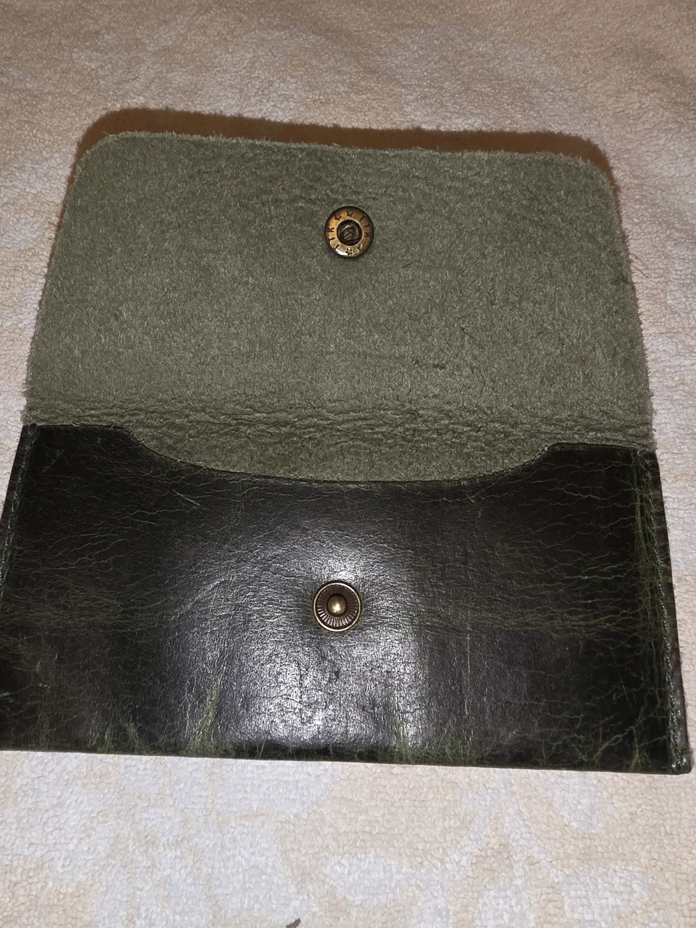 Dark Forest Green Cash Leather Wallet